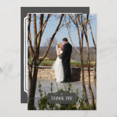 ありがとうござシンプルいます、の手描描きのカスタム写真 サンキューカード (正面/裏面)