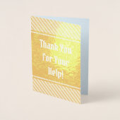 「ありがとうござ救済いう!」 グリーティングカード 箔カード (正面)