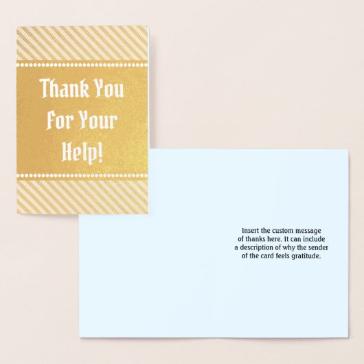 「ありがとうござ救済いう!」 グリーティングカード 箔カード (ディスプレー)