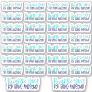 ありがとうござ素晴らしう – ビニールのステッカー シール