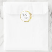 ありがとうごパーソナライズされたざいクラシックラウンドステッカー ラウンドシール (バッグ)