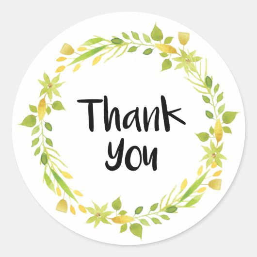 ありがとうごフローラシール ラウンドシール (正面)