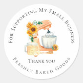 ありがとうごベーキングシール ラウンドシール (正面)