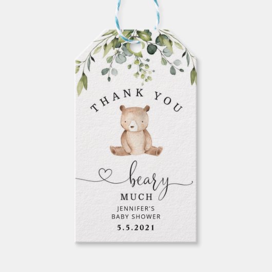 ありがとうごメッセージカード ギフトタグ (正面)