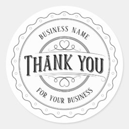 ありがとうごヴィンテージパーソナライズされたシール ラウンドシール