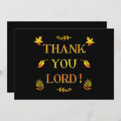 ありがとうご主人様!(秋の色の葉) 招待状 (正面/裏面)