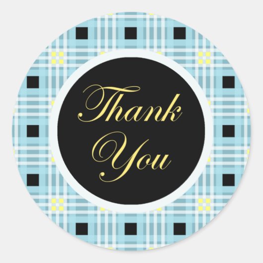 ありがとうご封筒用シールシール ラウンドシール (正面)