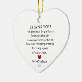 ありがとうご形見 |ありパーソナライズされたがとう セラミックオーナメント (左)