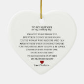 ありがとうご形見 |ありパーソナライズされたがとう セラミックオーナメント (裏面)