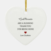 ありがとうご形見 |ありパーソナライズされたがとう セラミックオーナメント (正面)