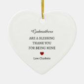 ありがとうご形見 |ありパーソナライズされたがとう セラミックオーナメント (正面)