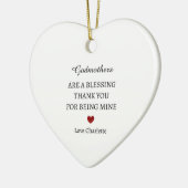 ありがとうご形見 |ありパーソナライズされたがとう セラミックオーナメント (左)