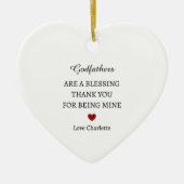 ありがとうご形見 |ありパーソナライズされたがとう セラミックオーナメント (正面)