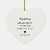 ありがとうご形見 |ありパーソナライズされたがとう セラミックオーナメント (裏面)