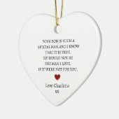 ありがとうご形見 |ありパーソナライズされたがとう セラミックオーナメント (左)