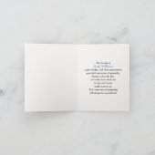 ありがとうご悔やみや弔慰ワイルドフラワーファミリー カード (内部)