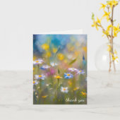 ありがとうご悔やみや弔慰ワイルドフラワーファミリー カード (黄色い花)