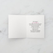 ありがとうご悔やみや弔慰ワイルドフラワーファミリー カード (内部)