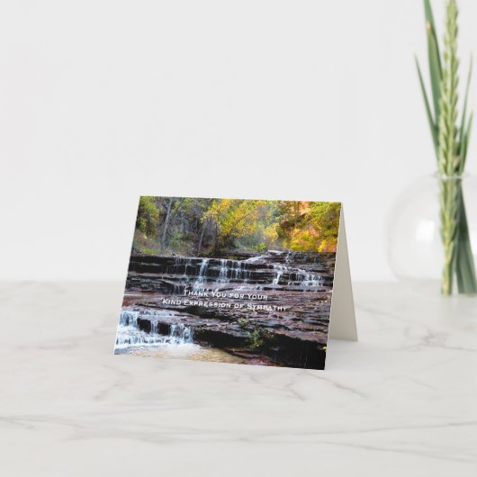 ありがとうご悔やみや弔慰 サンキューカード (正面)