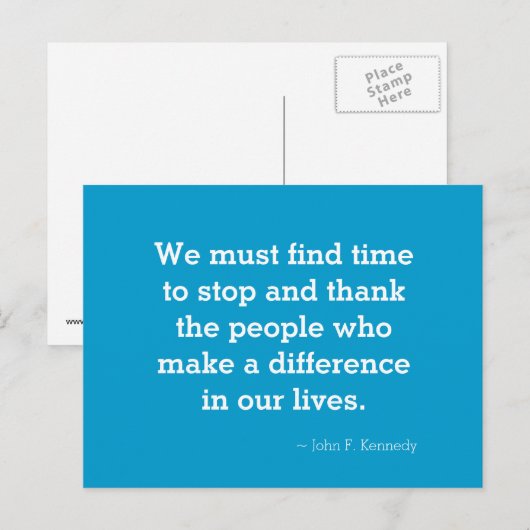 ありがとうご感動的引用文はがき ポストカード (正面/裏面)