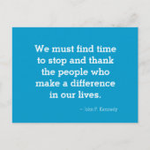 ありがとうご感動的引用文はがき ポストカード (正面)