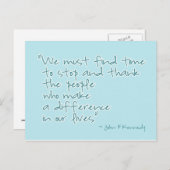 ありがとうご感動的引用文はがき ポストカード (正面/裏面)