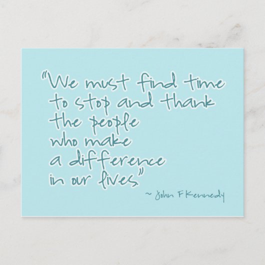 ありがとうご感動的引用文はがき ポストカード (正面)