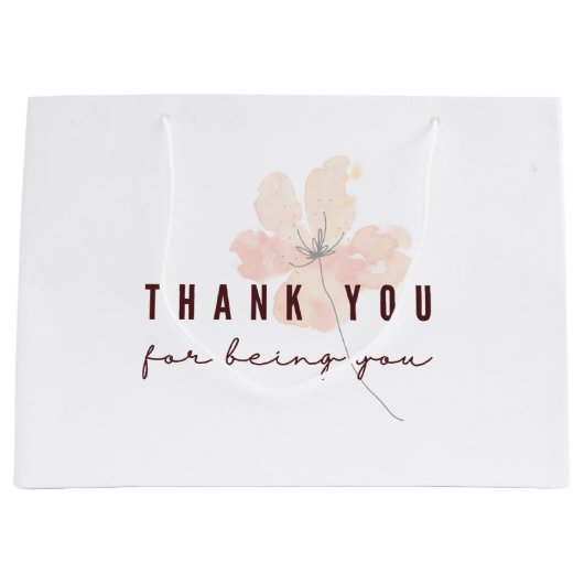 ありがとうご抱き枕 ラージペーパーバッグ (正面)