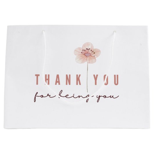 ありがとうご抱き枕 ラージペーパーバッグ (正面)