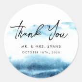 ありがとうご用ステッモダンク結婚。 ラウンドシール (正面)