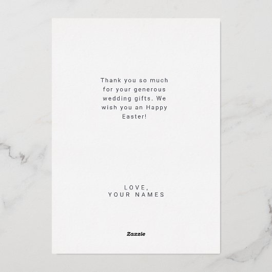 ありがとうご結婚ざいまエレガントす 箔シーズンカード (裏面)