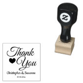 ありがとうご結婚ざいまパーソナライズされた ラバースタンプ (押印)