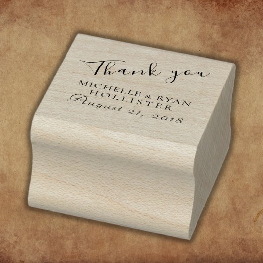 ありがとうご結婚ざいまパーソナライズされた ラバースタンプ