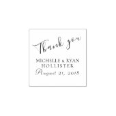 ありがとうご結婚ざいまパーソナライズされた ラバースタンプ (インプリント)