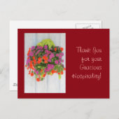 ありがとうご親切ホスピタリティ! ポストカード (正面/裏面)