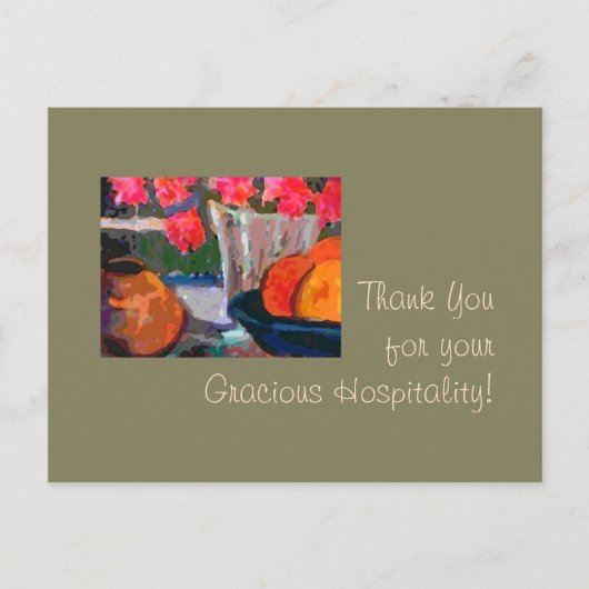 ありがとうご親切ホスピタリティ! ポストカード (正面)
