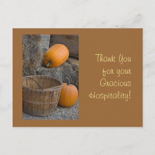 ありがとうご親切ホスピタリティ! ポストカード (正面)