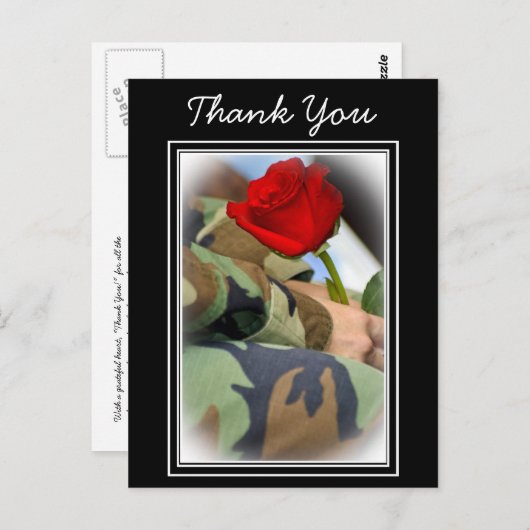 ありがとうご退役軍人葉書 ポストカード (正面/裏面)