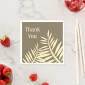 ありがとうご飯の葉シルエット鑑賞 スタンダードカクテルナプキン (インサイチュ)