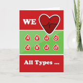 ありがとうすべてのタイプが大好き献血 カード (正面)