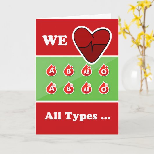 ありがとうすべてのタイプが大好き献血 カード (黄色い花)