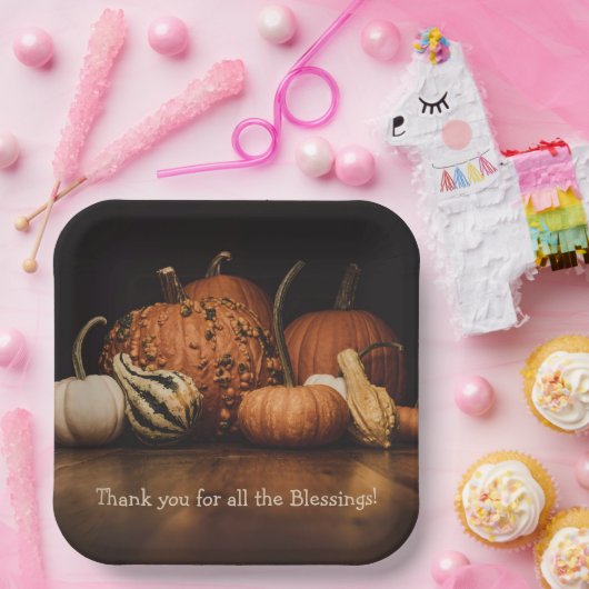 ありがとうすべての恵み | 秋収穫 ペーパープレート (パーティー)