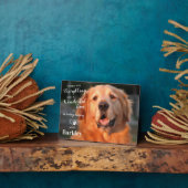 ありがとうすべてペットロス犬メモリアル写真 フォトプラーク (側面)