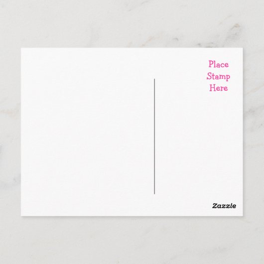 ありがとうたった今結婚しました結婚のはがき ポストカード (裏面)