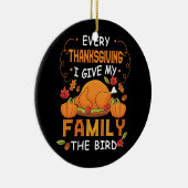 ありがとうと与え家族にバードターク セラミックオーナメント (右)