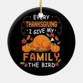 ありがとうと与え家族にバードターク セラミックオーナメント (裏面)