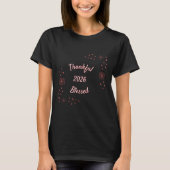 ありがとうと祝福 2026年 クリスチャンTシャツ Tシャツ (正面)