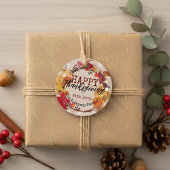 ありがとうと秋のリースが盛り上がる フェイバータグ