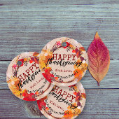 ありがとうと秋のリースが盛り上がる フェイバータグ