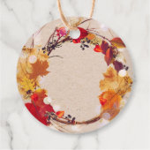 ありがとうと秋のリースが盛り上がる フェイバータグ (裏面)